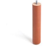 Zylindrisches Buchenholzbein, kirschfarben, Mod. 434, Ø5x25cm König E3/68428 von REI