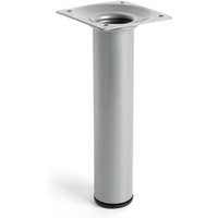 Zylindrisches Stahlbein, Farbe Mattchrom, Mod. 401 g, ø3 x 15 cm (2-401 g. 150,38), REI von REI