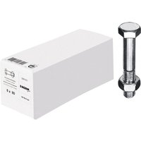 Reidl - din 601 Sechskantschraube mit Mutter m 10 x 150 4.6 verzinkt farblos von REIDL