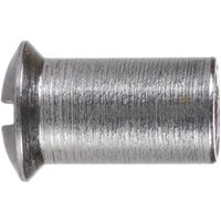 Hülsenmutter m 4 x 12, Linsensenkkopf mit Schlitz, Innengewinde, A4 blank - Reidl Hülsenmutter m 4 x 12, Linsensenkkopf mit Schlitz, Innengewinde, A4 blank - Reidl von REIDL