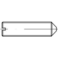 Reidl ISO 7434 Gewindestift M8x25, mit Schlitz/Spitze, A 4 blank von REIDL