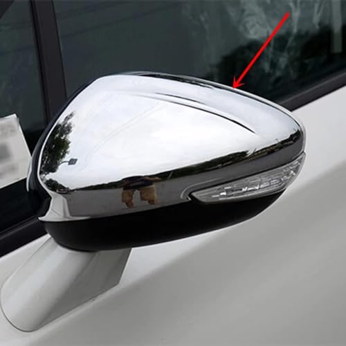 REIJAX 1 Paar Auto Seitenspiegel Abdeckungen für Peugeot 508 2014-2018, Auto Rückspiegelkappe Abdeckung Rückspiegelabdeckung Auto Tür Außenspiegel Spiegelkappen von REIJAX
