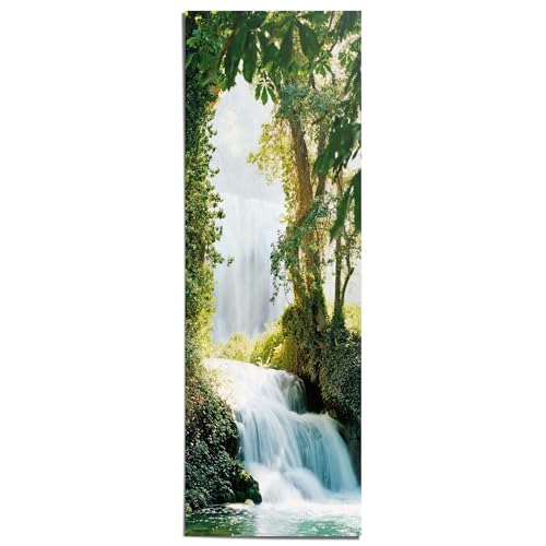 REINDERS Poster Wasserfälle von Zaragoza - Papier 53 x 158 cm Grün Schlafzimmer Wald von REINDERS