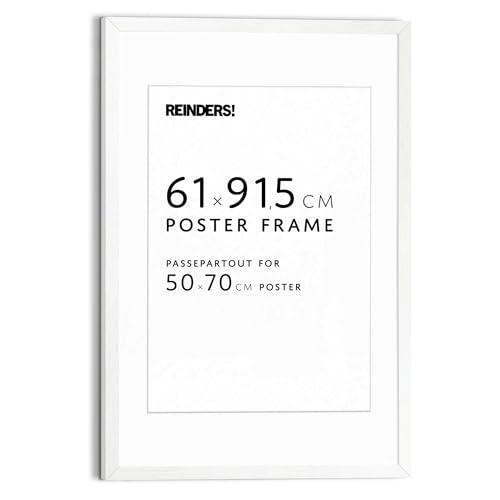 REINDERS Bilderrahmen Poster 61x91,5cm, mit Passe-partout 50x70cm Weiß REINDERS Bilderrahmen Poster 61x91,5cm, mit Passe-partout 50x70cm Weiß von REINDERS