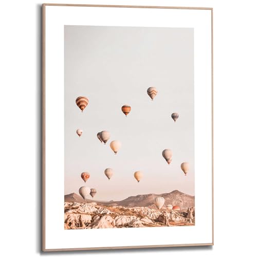 REINDERS Gerahmtes Bild, Heißluftballon, Wohnzimmer, Bilder, Wanddeko, Room Decor, MDF, Beige, 70x50cm REINDERS Gerahmtes Bild, Heißluftballon, Wohnzimmer, Bilder, Wanddeko, Room Decor, MDF, Beige, 70x50cm von REINDERS