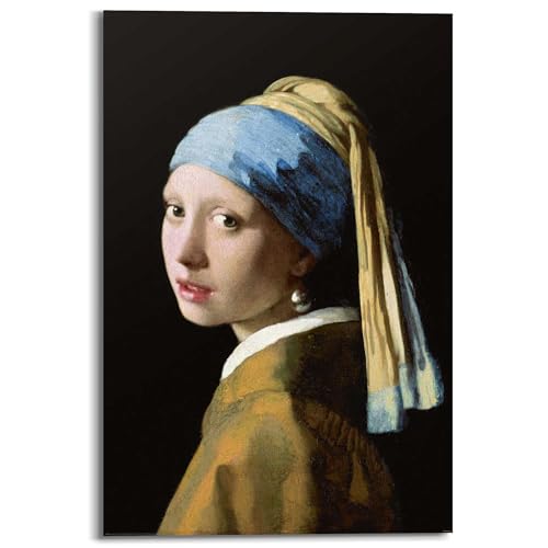 REINDERS Johannes Vermeer - Das Mädchen mit dem Perlenohrgehänge - Wandbild 60 x 90 cm von REINDERS