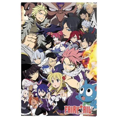 REINDERS Poster Fairy Tail Staffel 6 - Papier 61 x 91.5 cm Mehrfarbig Jungenzimmer Cartoons und Charaktere von REINDERS