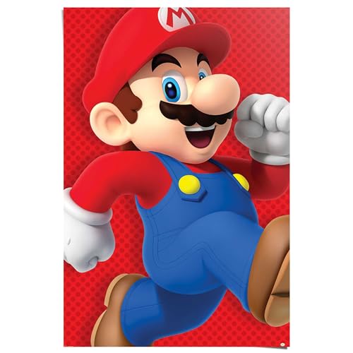 REINDERS Poster Super Mario Nintendo - Papier 61 x 91.5 cm Rot Jungenzimmer Games von REINDERS