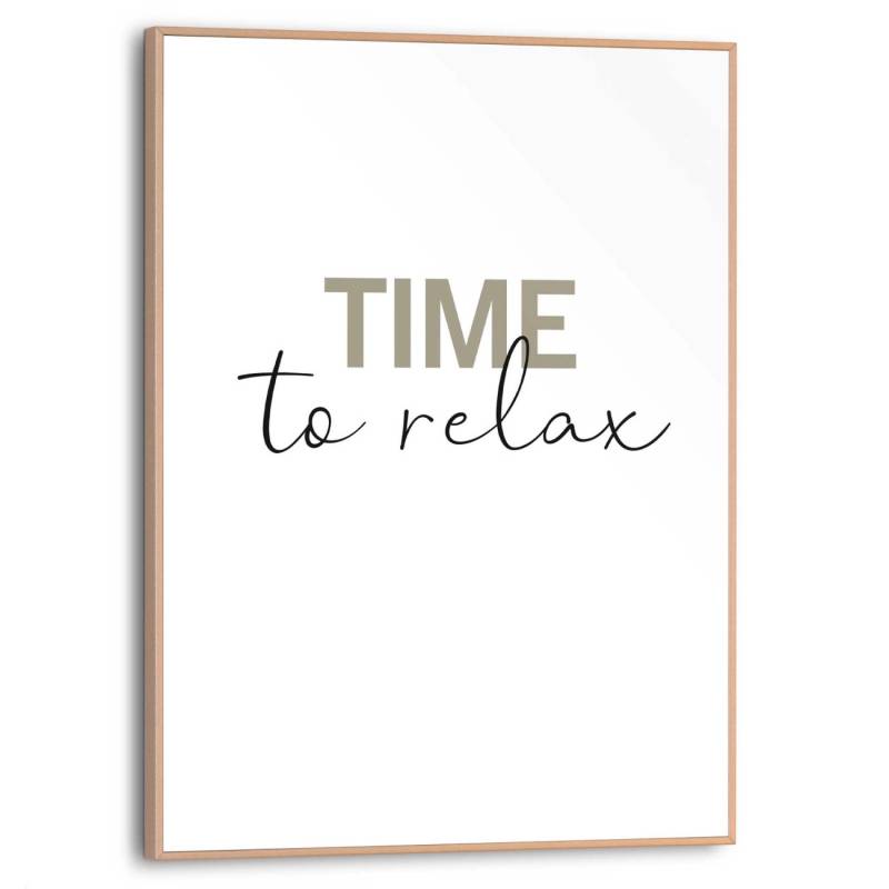 Reinders Gerahmtes Bild Time to Relax für Schlafzimmer 40 cm x 30 cm Weiß von REINDERS