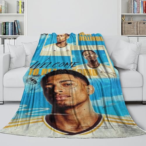 Bellingham Pelzige Decke - Fußball Decken Für Kinder Jugendliche Erwachsene Alle Jahreszeiten - Wohnzimmer/Schlafzimmer/Sofa/Dekor - Weihnachten Geburtstag Hochzeit Geschenk 40x50inch(100x130cm) von REIPOL