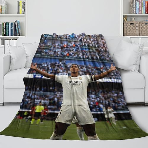 Bellingham Warme Decke - Fußball Auffälliges Decke Für Sofa Bett Krippe Dekor - Kinder Jugendliche Erwachsene - Weihnachten Geburtstag Hochzeit Geschenk Idee 60x80inch(150x200cm) von REIPOL