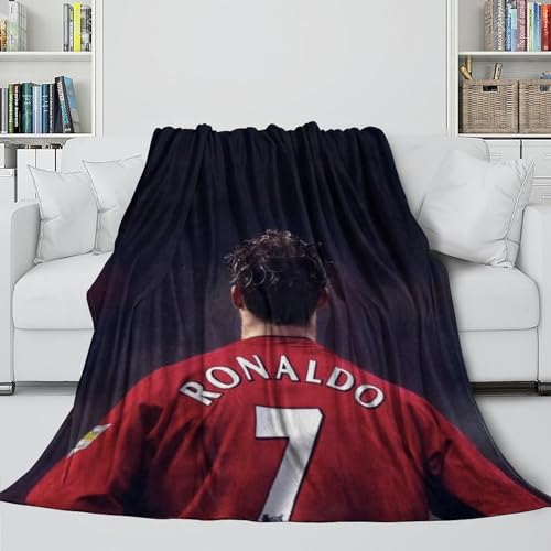 Ronaldo Modisch Komfort Decke - Fußball Flanell Decke Für Sofa Bett Krippe Reisen Camping Dekor - Kinder Jugendliche Erwachsene - Weihnachten Geburtstag Geschenk Idee(127x152cm) von REIPOL