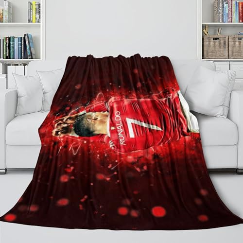 Ronaldo Modisch Komfort Decke - Fußball Flanell Decke Für Sofa Bett Krippe Reisen Camping Dekor - Kinder Jugendliche Erwachsene - Weihnachten Geburtstag Geschenk Idee(150x200cm) von REIPOL