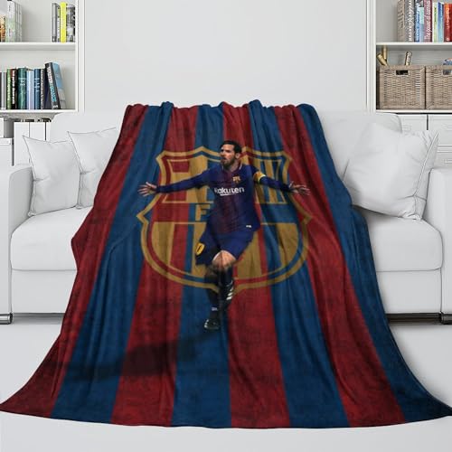 Messi Flanell Decke - Fußball Warme Und Kuschelige Decken Um Ihre Begleiten Und Fürsorge Für Die Eltern Zu Zeigen - Sofa Bett Stuhl Dekor Draußen - Weihnachten Geburtstag Geschenk(100x130cm) von REIPOL