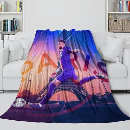 Neymar Komfort Decke - Fußball Gemütliche Flauschige Decke Für Bett Sofa - Kinder Erwachsene - Bringen Wärme Und Glückseligkeit - Weihnachten Geburtstag Geschenk 40x50inch(100x130cm) von REIPOL