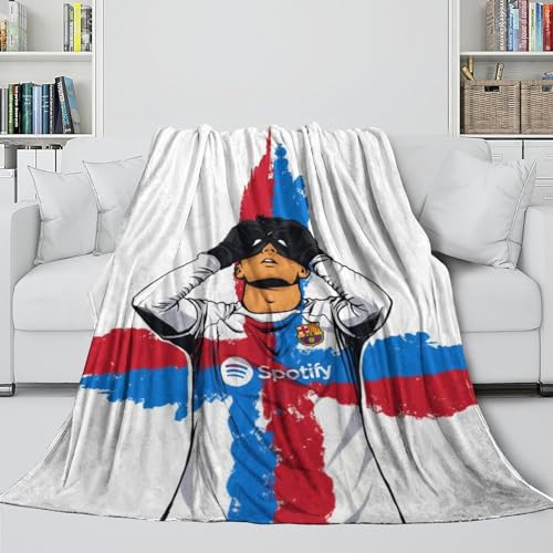 Pedri 3D Gedruckte Decke - Fußball Waschbar Flanell Decke Für Kinder Jugendliche Erwachsene - Sofa Bett Büro Reisen Camping Dekor - Weihnachten Geburtstag Geschenk 60x80inch(150x200cm) von REIPOL