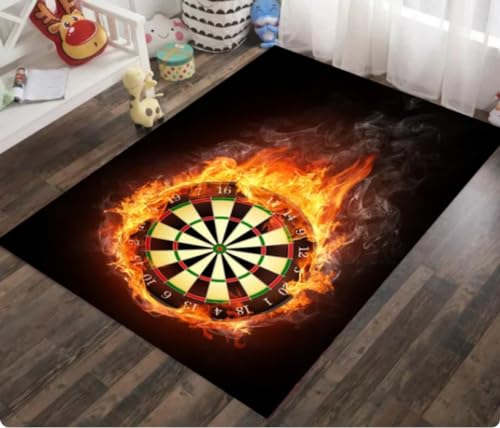 REIPOL EIS Feuer Darts Muster Teppich Mode Haushalt Fußmatte Outdoor Spielmatte Wohnzimmer Teppich 50x80cm von REIPOL
