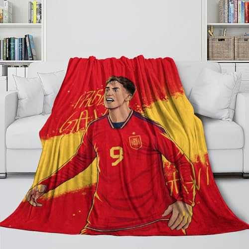 REIPOL GAVI 3D Gedruckt Decke - Kinder Jugendliche Erwachsene - Fußball Modisch Decke Erhellt Den Raum Mit Den Lebhaften Farben - Weihnachten Geburtstag Hochzeit Geschenk Idee 40x50inch(100x130cm) von REIPOL