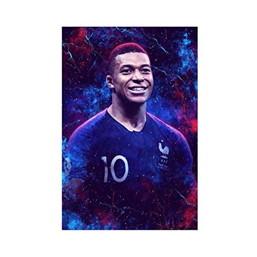 REIPOL Kylian Mbappe Art Sport Fußballspieler Leinwand Poster Schlafzimmer Dekor Sport Landschaft Büro Zimmer Dekor Geschenk ungerahmt 30 x 45 cm von REIPOL