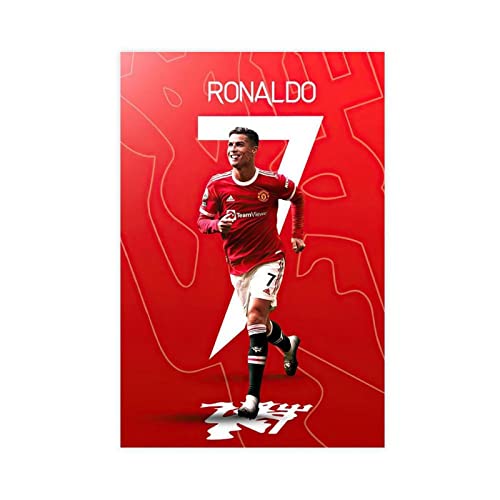 REIPOL Leinwandposter Fußballspieler Cristiano Ronaldo, Schlafzimmer, Dekoration, Sport, Landschaft, Büro, Raumdekoration, Geschenk, ungerahmt, 60 x 90 cm von REIPOL