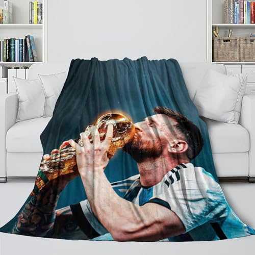 Messi Kuschelige Decke - Fußball Die Unvergessliche Decke Für Kinder Von Eltern/Großeltern Gekauft - Sofa Bett Krippe - Weihnachten Geburtstag Geschenk Ideee(150x200cm) von REIPOL