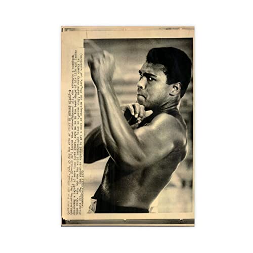 REIPOL Muhammad Ali 2 Leinwand-Poster, Wandkunst, Dekordruck, Bild, Gemälde für Wohnzimmer, Schlafzimmer, Dekoration, ungerahmt, 30 x 45 cm von REIPOL