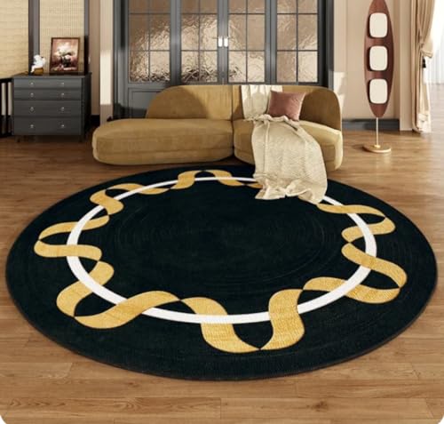 REIPOL Teppiche für Wohnzimmer, Heller Luxus, Schlafzimmer-Dekor, Teppich, Heim-Garderobe, Rutschfester Bodenmatten-Teppich 100cm von REIPOL