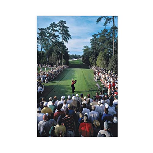 REIPOL Tiger Woods Poster 2001 Masters Leinwand Poster Schlafzimmer Dekor Sport Landschaft Büro Zimmer Dekor Geschenk Unrahmen-Stil 40 x 60 cm von REIPOL