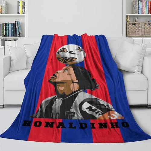 Ronaldinho Warme Decke - Fußball Auffälliges Decke Für Sofa Bett Krippe Dekor - Kinder Erwachsene - Weihnachten Geburtstag Hochzeit Geschenk Idee 60x80inch(150x200cm) von REIPOL