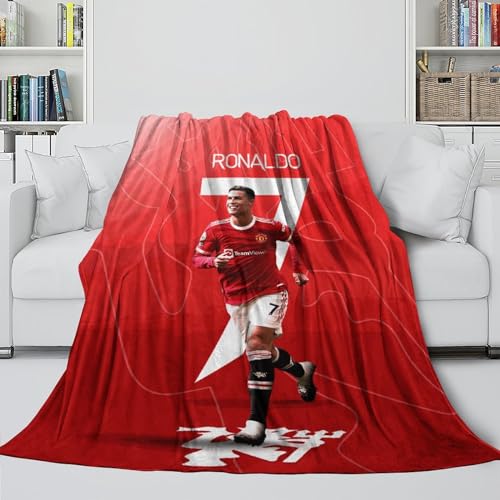 Ronaldo Flanell Decke - Fußball Kinder Enkel Freundin Freund - Weiche Decken Für Bett Sofa Büro Krippe - Schenken Sie Wärme Und Fürsorge Für Die,die Sie Lieben 60x80inch(150x200cm) von REIPOL