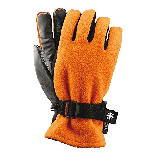 Reis RSNOWING Topbear Schutzhandschuhe, Orange-Schwarz, 9 Größe, 6 Stück von REIS