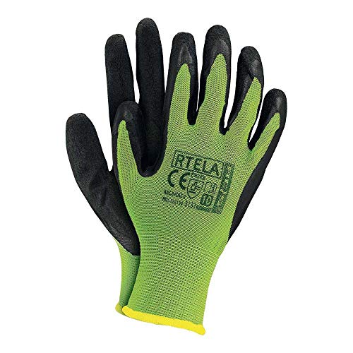 Arbeitshandschuhe mit Latex-Beschichtung in Grün Gr. 10 Arbeitshandschuhe mit Latex-Beschichtung in Grün Gr. 10 von REIS