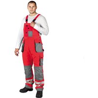 Arbeitslatzhose mit Reflektoren rot 46 von REIS