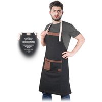 Arbeitsschürze schwarz/braun Arbeitsschürze schwarz/braun von REIS