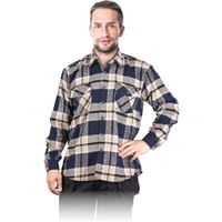 Herbst/Winter Flanellhemd für Herren Blau/Gelb XL Herbst/Winter Flanellhemd für Herren Blau/Gelb XL von REIS