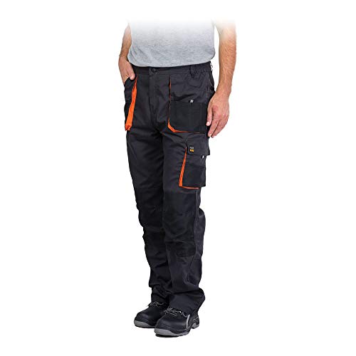 Arbeitshose schwarz mit Kniepolstertaschen, 260g/m² 48 von REIS