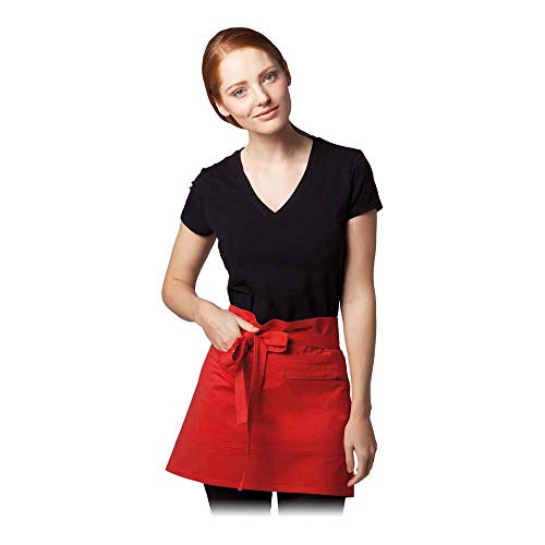Reis FZAP-2KS38X69_C Kurze Schürze, Rot, 38x69 cm Größe von REIS