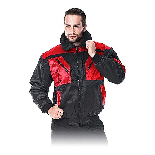 Reis Iceberg_Bcxl gefütterte Schutzjacke, Schwarz-Rot, XL Größe von REIS