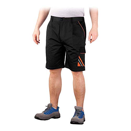 Reis PRO-TS_BPSM Pro Master Schutzhose - Kurz, Schwarz-Orange-Grau, M Größe von REIS