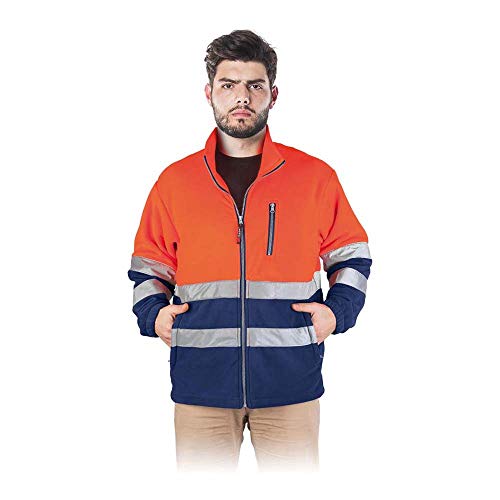 Reis Polstrip_Pgxxl Schutzvliesjacke, Orange-Dunkelblau, XXL Größe von REIS