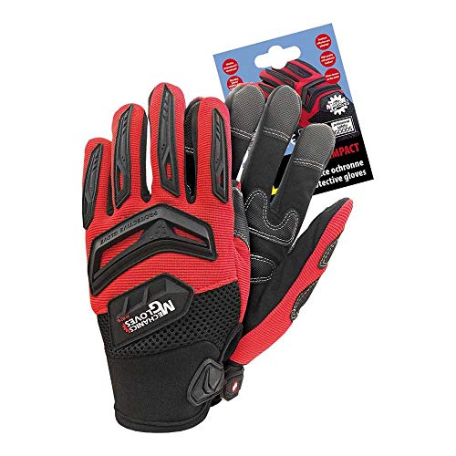 Reis RMC-IMPACT_CBXL Mechanics Gloves Schutzhandschuhe, Rot-Schwarz, XL Größe von REIS