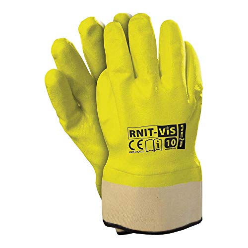 Reis RNIT-VIS_SE Schutzhandschuhe, Seladongrün, 10 Größe, 12 Stück von REIS