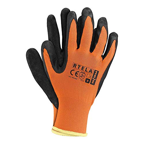 Reis RTELA_PB9 Schutzhandschuhe, Orange-Schwarz, 9 Größe, 12 Stück Reis RTELA_PB9 Schutzhandschuhe, Orange-Schwarz, 9 Größe, 12 Stück von REIS