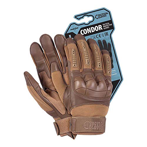 Reis Rtc-Condor_Coym Tactical Gloves Taktische Schutzhandschuhe, Coyote, M Größe, 12 Stück von REIS