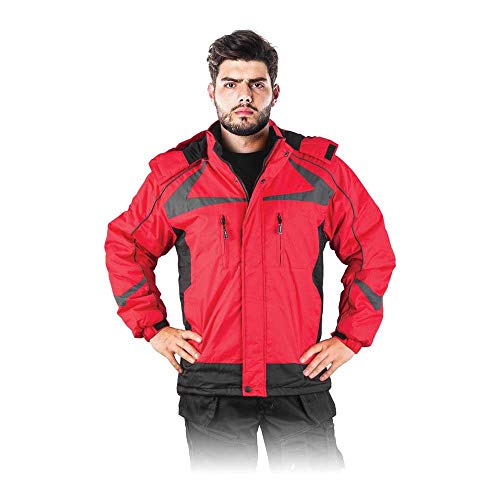 Reis Zealand_Cbxl gefütterte Schutzjacke, Rot-Schwarz, XL Größe von REIS