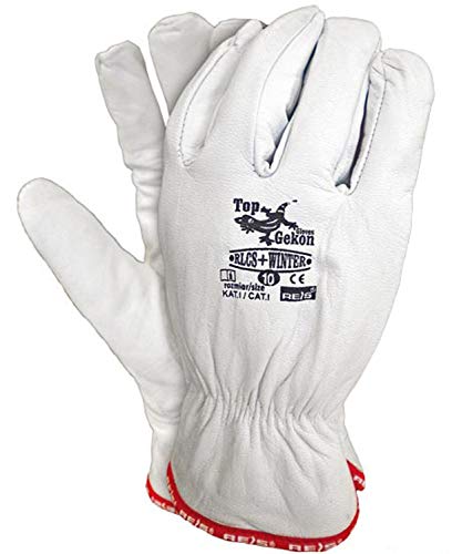 Winterhandschuhe Thermo Arbeitshandschuhe Leder Gefüttert (RLCS+Winter) von REIS