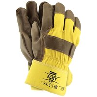 verstärkte Arbeitshandschuhe aus Rindsleder Gr. 10 in gelb verstärkte Arbeitshandschuhe aus Rindsleder Gr. 10 in gelb von REIS