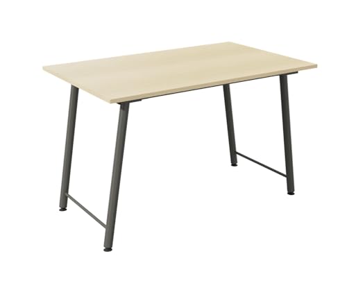 REISS Gamma Klappschreibtisch Kinderschreibtisch 1160 x 700 Gestell Umbragrau Platte Lindbergeiche hell matt von REISS