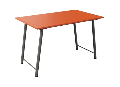 REISS Gamma Klappschreibtisch Kinderschreibtisch 1160 x 700 Gestell Umbragrau Platte Salsa von REISS