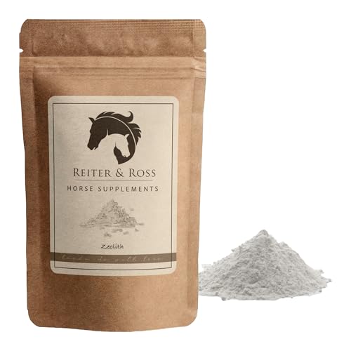 Reiter&Ross Zeolith, fein gemahlen, Zusatzfuttermittel für Pferde, 100% rein & natürlich, plastikfrei verpackt, 1000g/1kg von REITER & ROSS